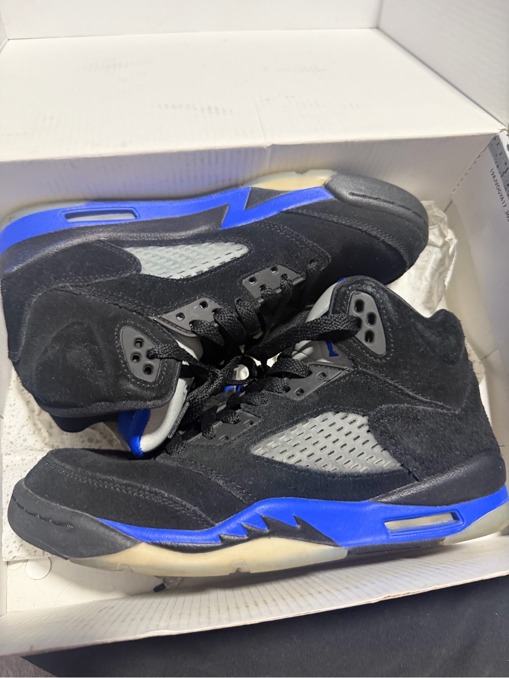 Air Jordan 5 retro gs black and royal blue